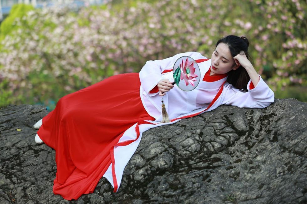 lady in Chinese costume